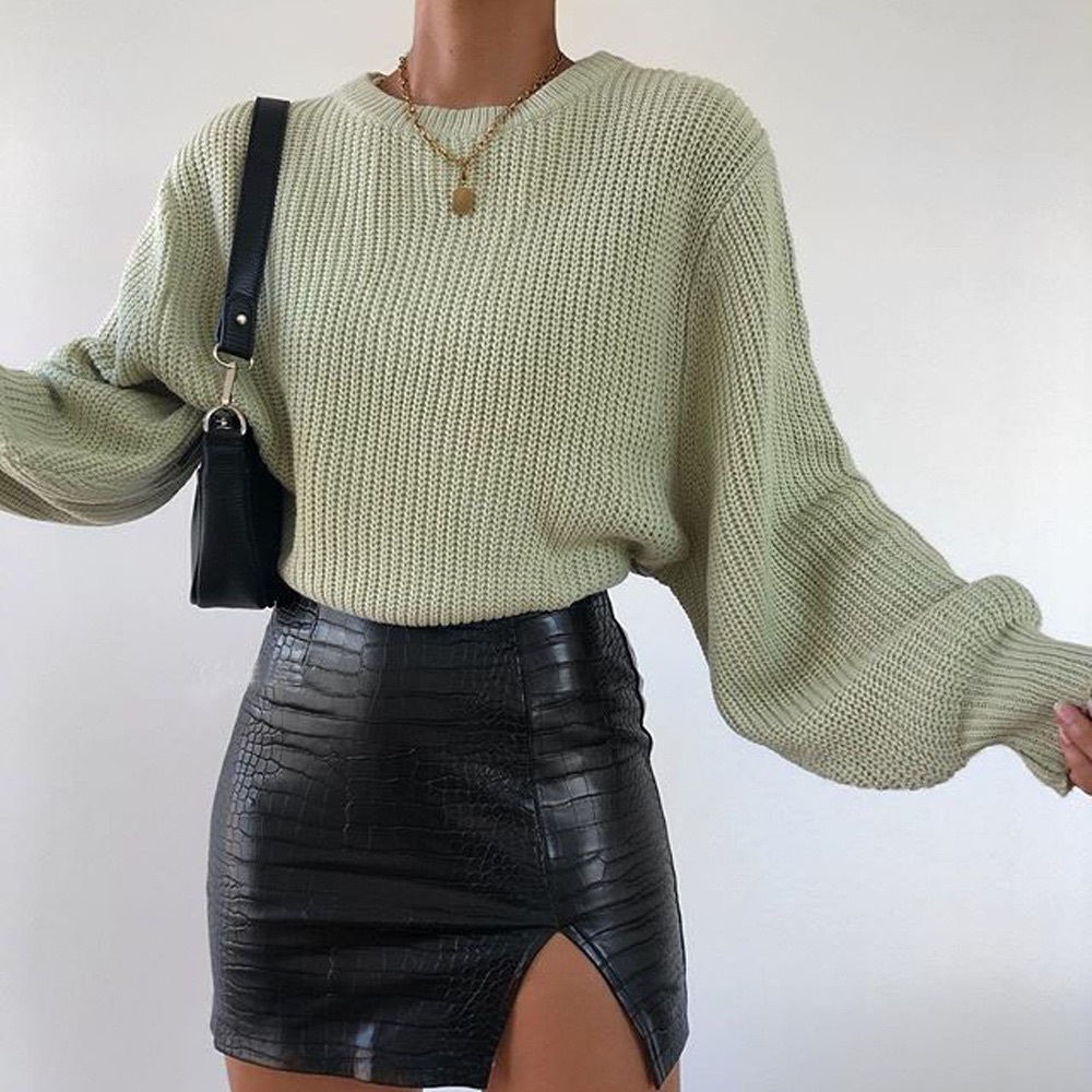 Winter New Knitwear Top All-Matching Loose Pullover Sweater for Women